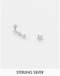 Серьги гвоздики в виде созвездия с покрытием из стерлингового серебра 18 карат Pieces