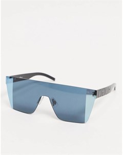 Синие солнцезащитные очки маска Hugo Boss