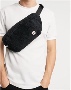 Черная сумка через плечо из искусственного меха шерпа Bristan Fila