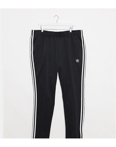 Черные спортивные брюки с 3 полосками Plus Adidas originals