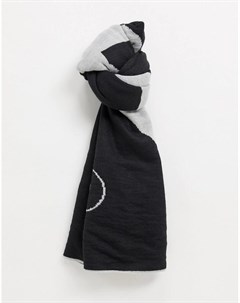 Черно серый шарф в утилитарном стиле French connection