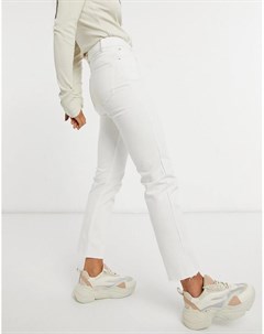 Белые джинсы с завышенной талией в винтажном стиле Brave soul