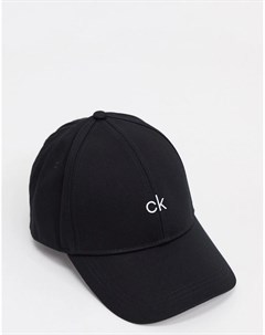 Черная кепка с логотипом по центру Calvin klein