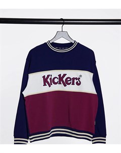 Oversized свитшот с логотипом в винтажном стиле Kickers