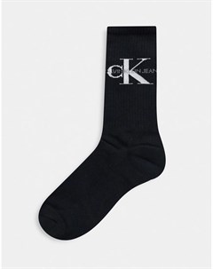 Черные носки с логотипом Calvin klein