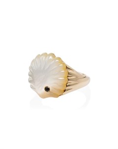Золотое кольцо с жемчугом и бриллиантом Yvonne léon