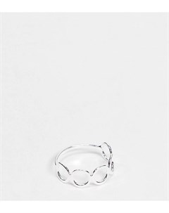 Серебряное кольцо с открытыми кругами Asos design