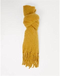 Мягкий большой шарф горчичного цвета Parton Svnx