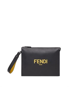 Клатч на молнии с логотипом Fendi