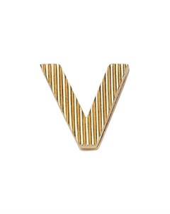 Подвеска в форме буквы V с гравировкой Fendi