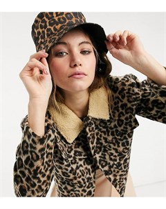 Куртка с леопардовым принтом и плюшевым воротником Wednesday's girl