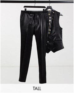 Черные блестящие брюки TALL Twisted tailor