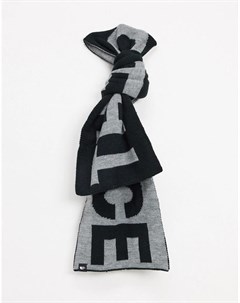 Серый шарф с черными вставками The north face
