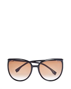 Легкие очки в глянцевой oversize оправе Fendi (sunglasses)
