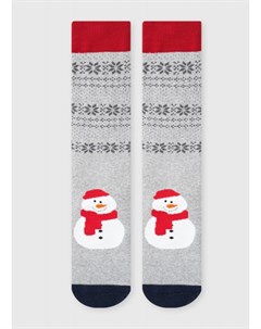 Махровые носки с жаккардом снеговик Ostin