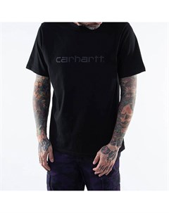 Футболка S S Script T Shirt Black Reflective Black 2021 Carhartt wip