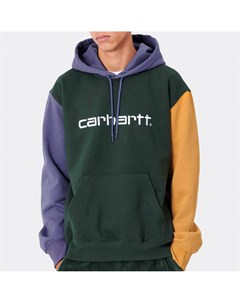 Толстовка с капюшоном Hooded Carhartt Tricol Sweatshirt Dark Teal 2021 Carhartt wip