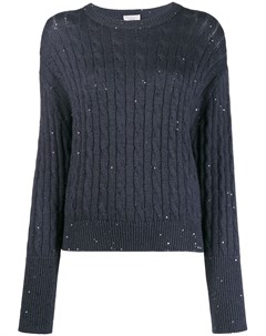 Пуловер с расклешенными манжетами Brunello cucinelli