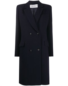 Двубортное пальто с заостренными лацканами Valentino