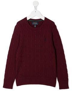 Джемпер фактурной вязки с длинными рукавами Ralph lauren kids