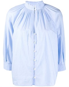 Блузка со складками и воротником стойкой Frame
