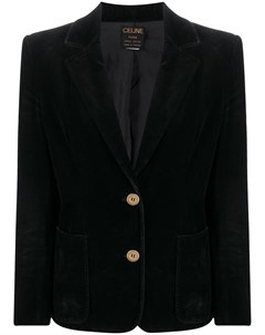 Бархатный пиджак на пуговицах Céline pre-owned