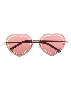 Солнцезащитные очки с оправой в форме сердца Linda farrow