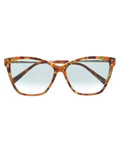 Солнцезащитные очки в оправе кошачий глаз черепаховой расцветки Missoni eyewear