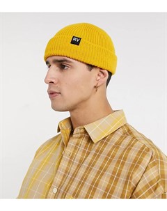 Желтая шапка бини с логотипом inspired Reclaimed vintage