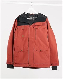 Красная лыжная куртка Quiksilver