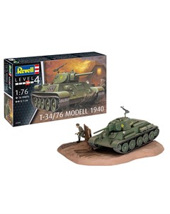 Сборная модель Советский танк T 34 76 1940 1 76 Revell