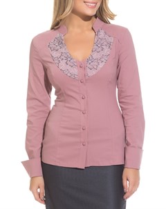Приталенная блузка с застежкой на пуговицы запонки Gloss