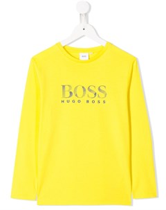 Топ с длинными рукавами и логотипом Boss kidswear