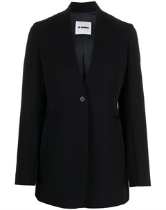 Однобортный блейзер без воротника Jil sander