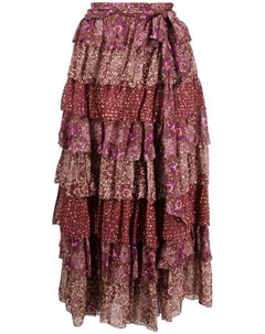 Ярусная юбка с цветочным принтом Ulla johnson