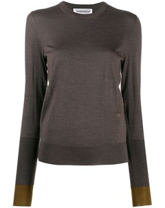 Пуловер с вышитым логотипом Victoria beckham