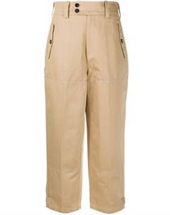 Укороченные брюки с контрастной строчкой Marni