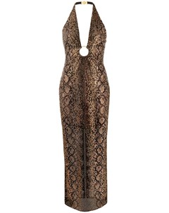 Декорированное платье с вырезом халтер Versace