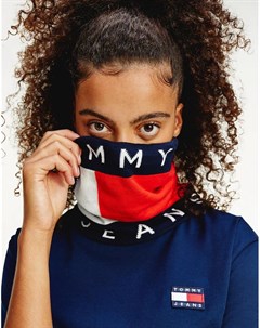 Снуд маска для лица с дизайном в виде логотипа флага в стиле унисекс Tommy jeans