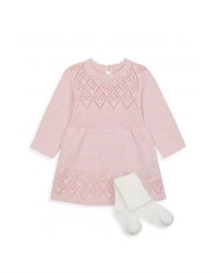 Платье вязаное и колготки в комплекте розовый Mothercare