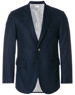 Фланелевый пиджак с широкими лацканами Thom browne