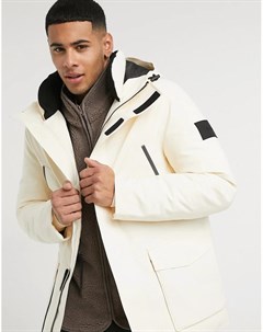 Белая куртка из парусиновой ткани премиум класса Calvin klein