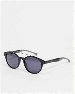 Черные солнцезащитные очки авиаторы Hugo Boss