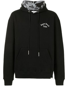 Худи с вышитым логотипом Bape black *a bathing ape®