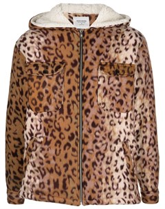 Куртка на молнии с леопардовым принтом Noon goons