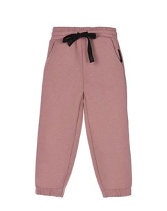 Розовые спортивные брюки с поясом на кулиске детские Dan maralex