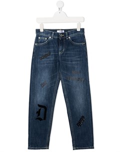 Прямые джинсы с логотипом Dondup kids