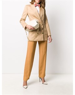Двубортный пиджак смокинг с лацканами Elisabetta franchi