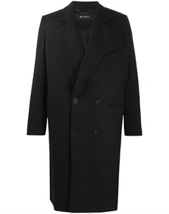 Двубортное пальто с вышивкой Misbhv