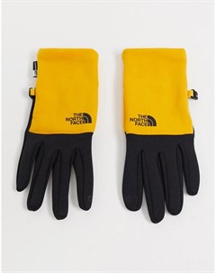 Желтые перчатки из переработанного полиэстера Etip The north face